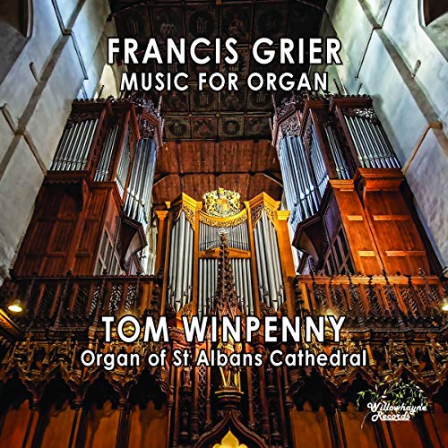 "CD cover featuring a large pipe organ in a cathedral with white text overlay."