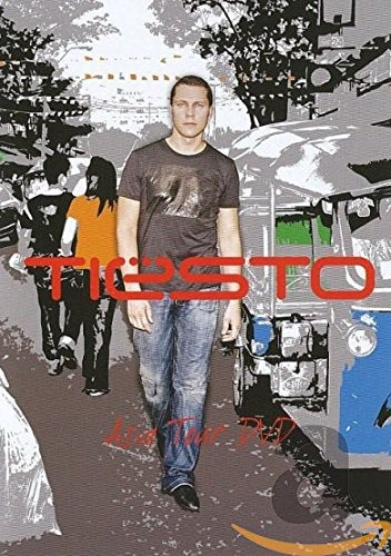 DVD cover featuring Tiësto walking in front of an Asian street scene.