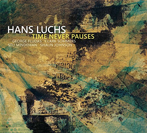 Album cover with abstract yellow, blue, and black background, featuring artist and title text.