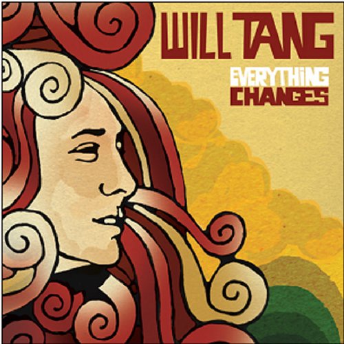 Album cover featuring a stylized illustration of a person's face with flowing hair.