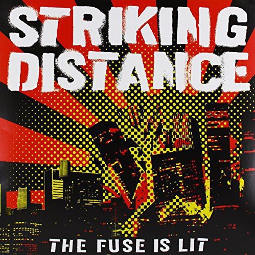 Vinyl album cover for Striking Distance’s “The Fuse Is Lit,” with halftone art.