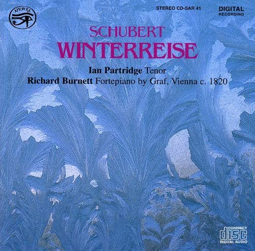 CD cover for Schubert’s *Winterreise* featuring icy blue fractal design.