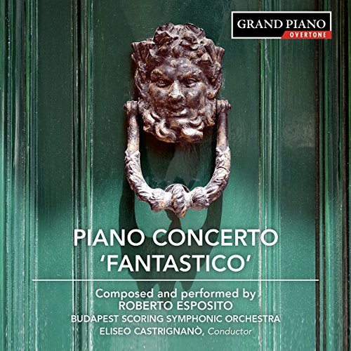 "CD cover with green wooden door and ornate lion head door knocker."