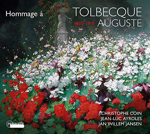 A CD cover featuring a painting of flowers with text overlay.