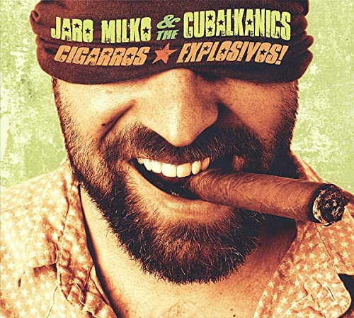 Bearded man with a cigar, album cover for Jaro Milko & Cubalkanics.