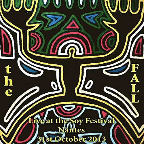 The image is a CD cover with a black background and abstract design. Alt text: Black CD cover with abstract red, white, and yellow design.