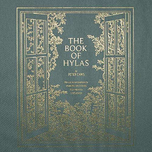 Gold-framed book cover with title “The Book of Hylas” in gold lettering.