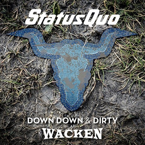 A vinyl record cover featuring a blue bull's head on muddy ground.