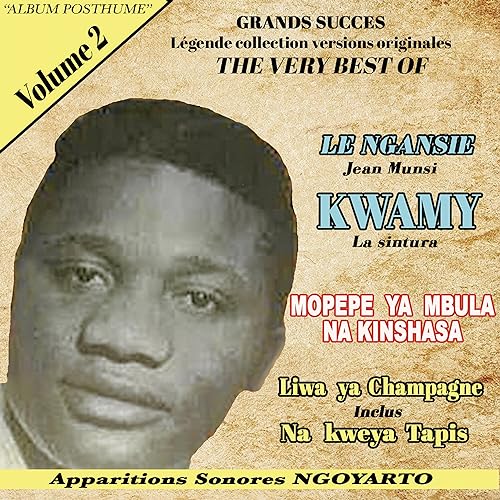 CD cover for “Kwamy - Volume 2” featuring a portrait of Jean Munsi.