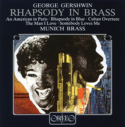 "CD cover art featuring a black-and-white portrait of George Gershwin on a dark background."