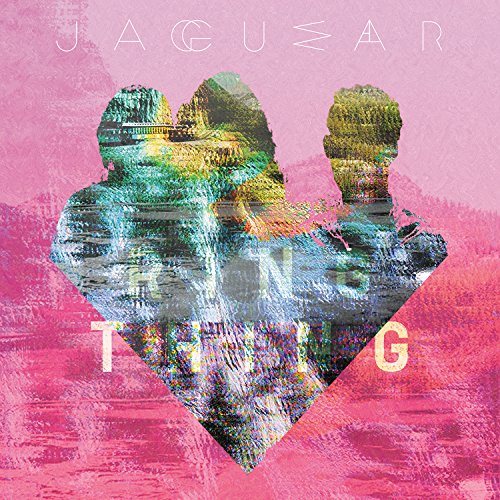 The album cover for "Ringthing" by Jaguwar features a glitchy heart on a pink background.