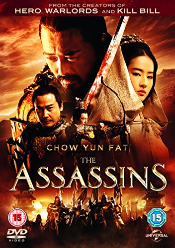 DVD cover for "The Assassins" featuring warriors and a woman with a sword.