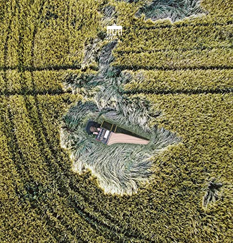 CD cover: aerial view of a field with a person playing violin.