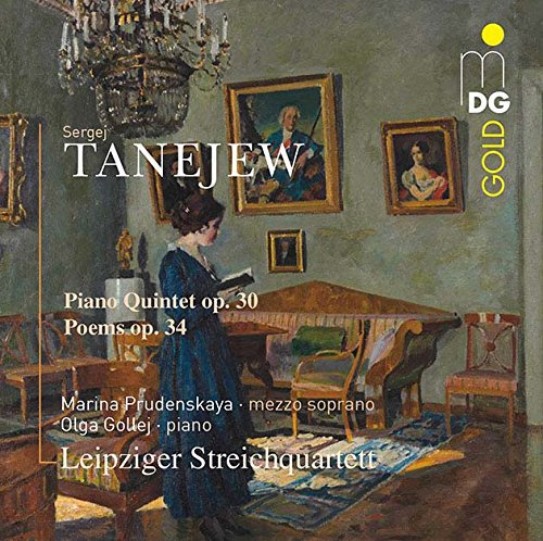 CD cover featuring a painting of a woman reading in a room.