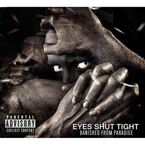 CD cover: Close-up of hands covering a face with one visible eye.