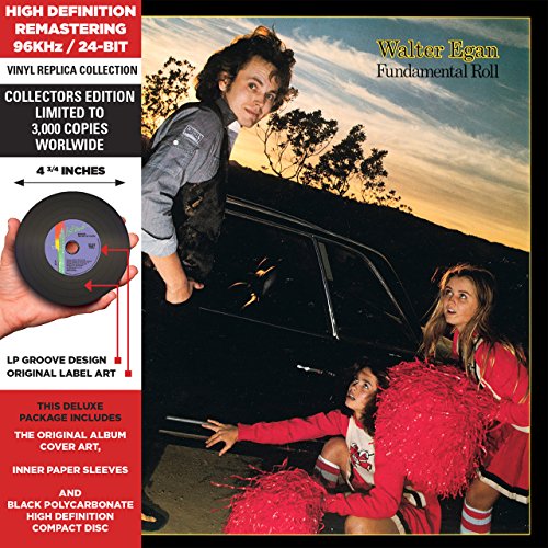 CD cover for Walter Egan’s “Fundamental Roll” featuring people by a car.