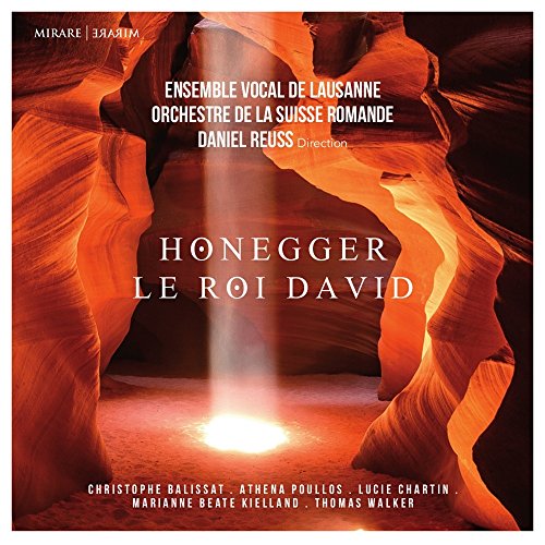 CD cover for Honegger’s “Le Roi David” featuring a canyon image.