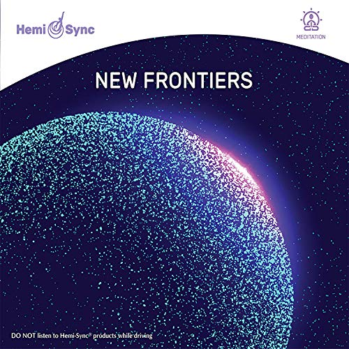 "CD cover art: a glowing blue planet with stars and 'New Frontiers' text."