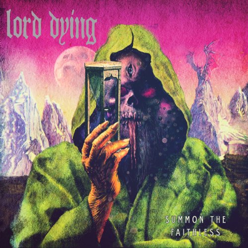 The image depicts a CD cover with a hooded figure holding a mirror, surrounded by mountains.