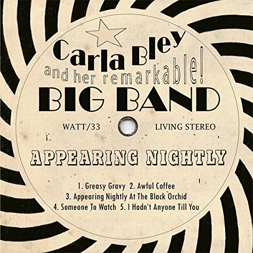 CD cover art featuring a vinyl record label with black text on beige background.