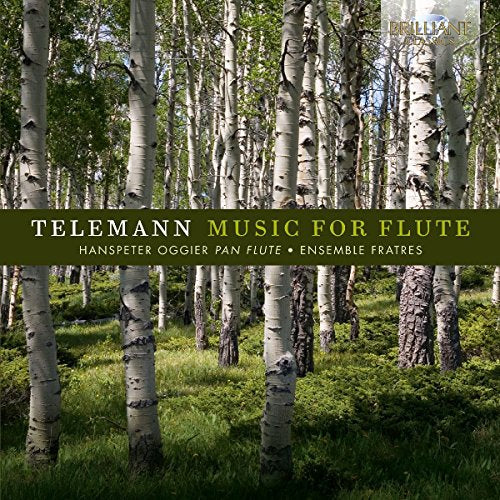 "CD cover featuring a forest of birch trees with green text overlay."