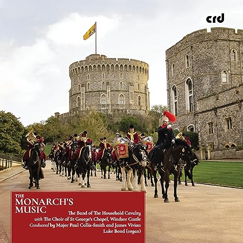 CD cover: Windsor Castle backdrop, military band on horseback in foreground.