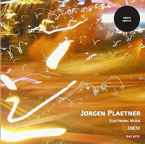 CD cover for Jørgen Plaetner’s “Electronic Music” with abstract light streaks.