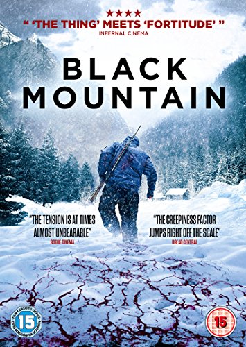 DVD cover for "Black Mountain" showing a snowy mountain and lone figure.