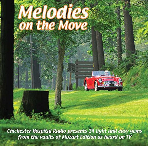 CD cover: red vintage car in a green forest landscape.