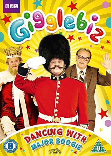 "DVD cover featuring three men in costume against a yellow starry background."