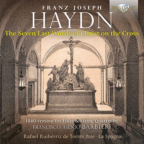 CD cover for Haydn’s “The Seven Last Words of Christ” with a sculpture.