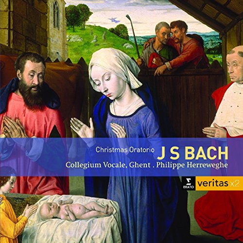 A CD cover featuring a Renaissance painting of the Nativity scene.