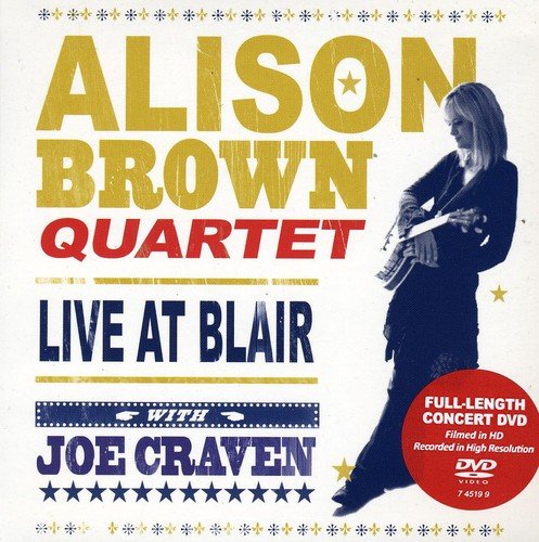 "Album cover featuring a woman holding a banjo, with text and decorative elements."