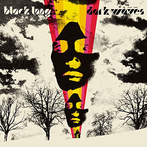 CD cover for Black Lung’s “Dark Waves” with abstract face and trees.