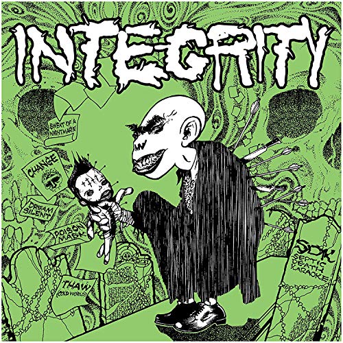 Green album cover with distorted figures, pins, and band name "Integrity".