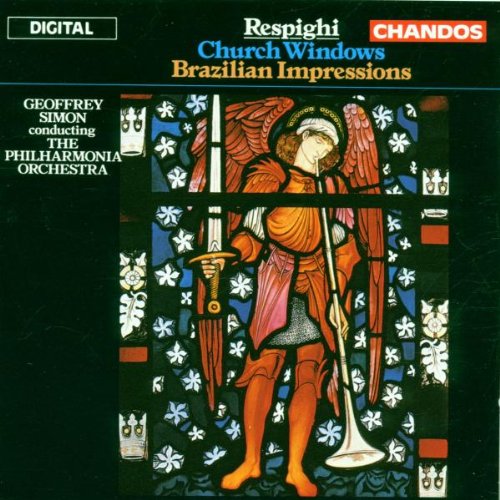 CD cover featuring a stained-glass image of a saint on a black background.