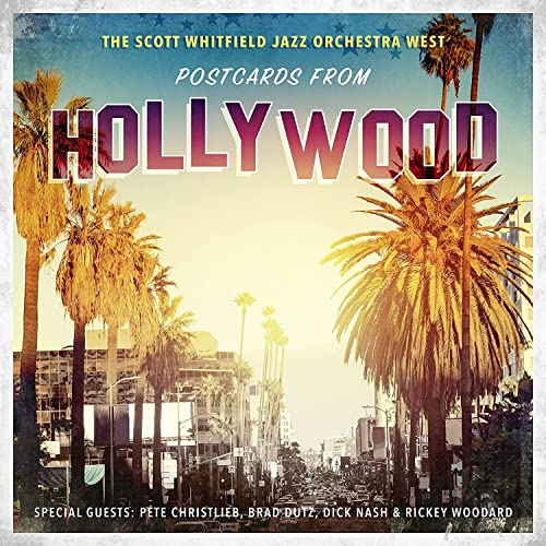 CD cover: Palm trees line a sunny Hollywood street scene.
