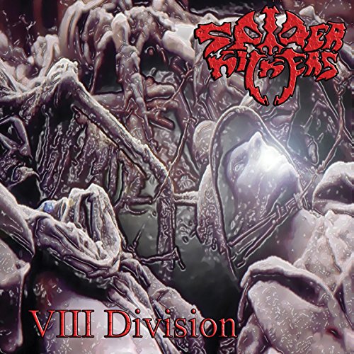 CD cover for Spider Kickers’ “Viii Division” featuring a dark, textured, abstract image.