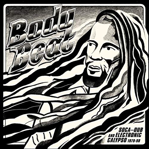 "CD cover with a black-and-white illustration of a man in flowing fabric."