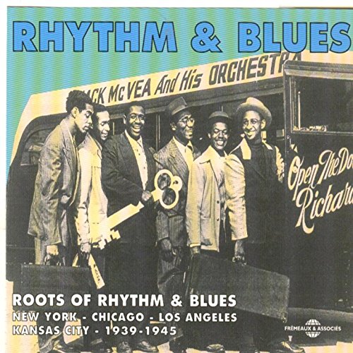 CD cover: Band members exiting a bus, 1939-1945 Rhythm & Blues.