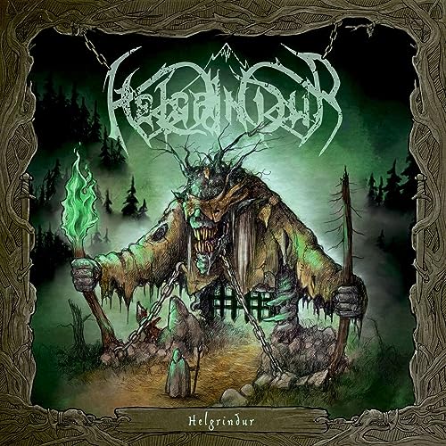 CD cover art: dark fantasy illustration of a monstrous figure in a forest.