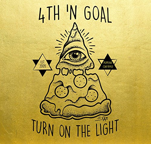 CD cover with a pizza slice featuring an eye and text.
