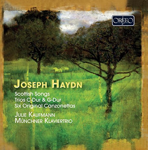 CD cover with a green landscape painting and yellow-brown border.