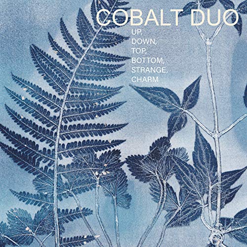 CD cover with blue cyanotype fern and leaf imagery.