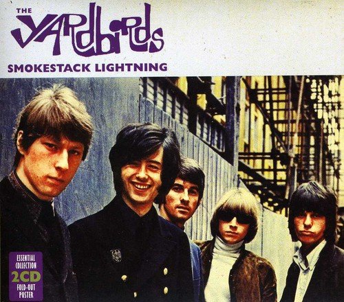 The Yardbirds Smokestack Lightning CD cover featuring a band photo and purple text.