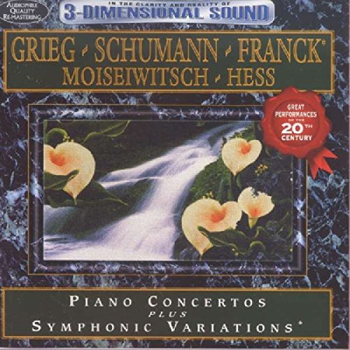CD cover with a waterfall and flowers, featuring gold and red text on a marble background.