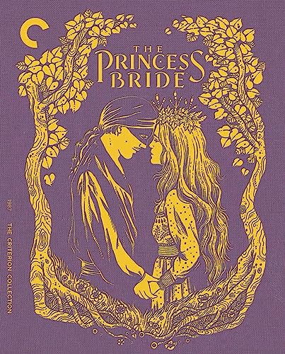 The Princess Bride" Blu-ray cover: couple embraced within a floral frame.