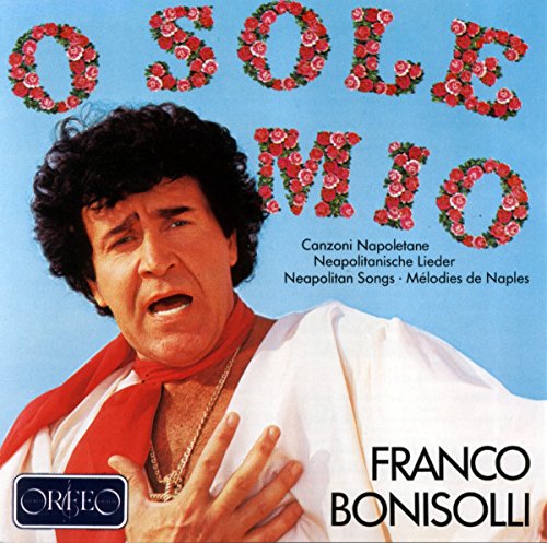 CD cover featuring Franco Bonisolli and floral title “O Sole Mio”.