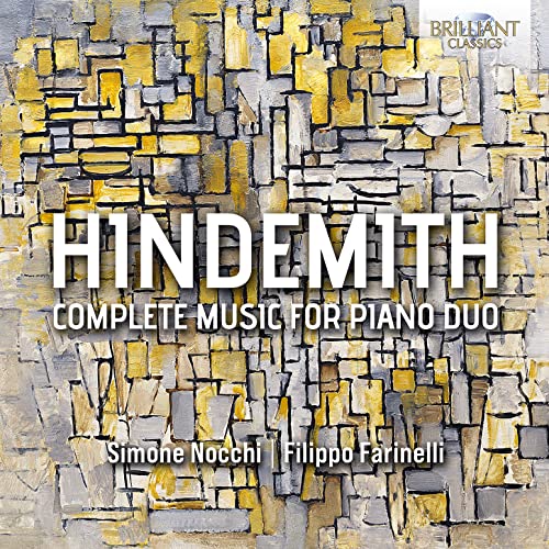 CD cover for Hindemith piano duo music by Nocchi and Farinelli.