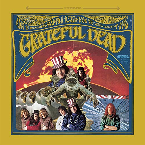 "Grateful Dead vinyl album cover featuring the band members and psychedelic artwork."